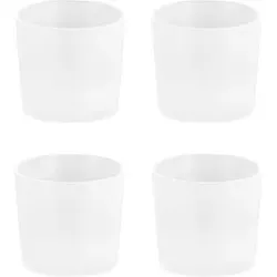 Piffany Silicone Caps für LED Kerzen, klar, 4er Pack, 2,3cm