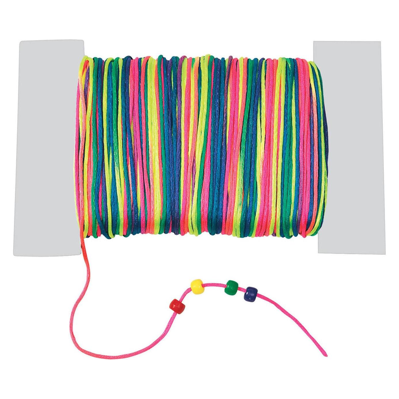 Colorations Satin-Perlenschnur Regenbogen, 91 m. (39319685)