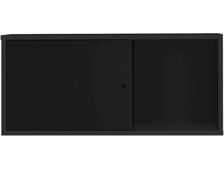 Hängeschrank GAMI CRAFT , schwarz, B:78cm H:35cm T:29cm, Holzwerkstoff, Schränke, Hängeschrank, Hängeschrank mit 1 Tür
