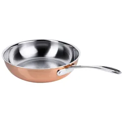 Contacto Kupfer-Bratpfanne, Ø 28 cm, Mehrschichtenaufbau aus Edelstahl, induktionsgeeignet