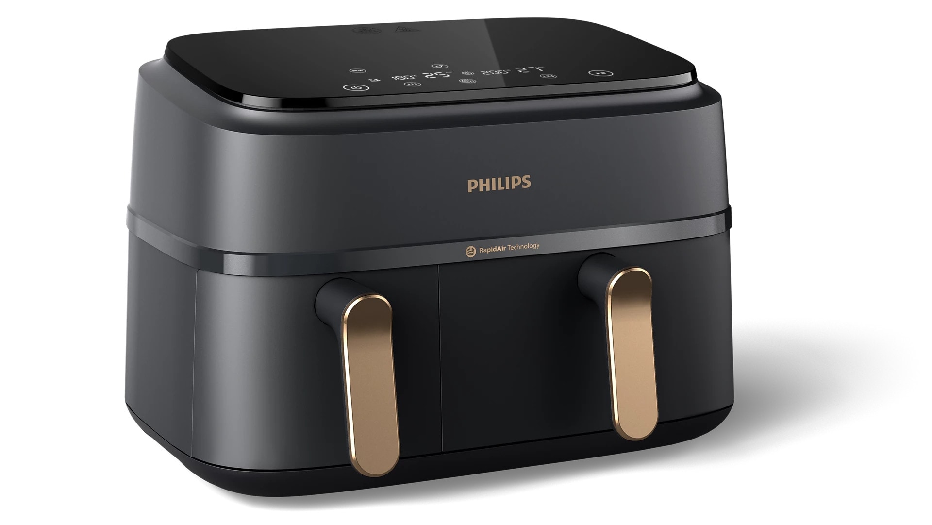 Philips NA352/04 3000 Series Airfryer Dual Basket, schwarz