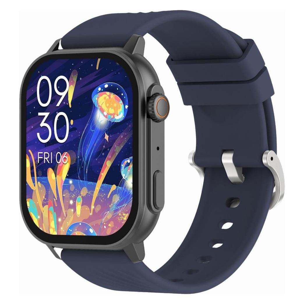 Gravity GT15-4 Smartwatch, blaues Silikonarmband + Titanarmband (ohne SIM) (13617997)