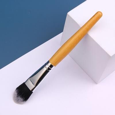 Discount Dollar Deals Bamboo Facial Mask Brush, Flexible Facial Mud Mixed Brush, DIY Modeling Mask Tool For Women Cosmetic Care 1pc