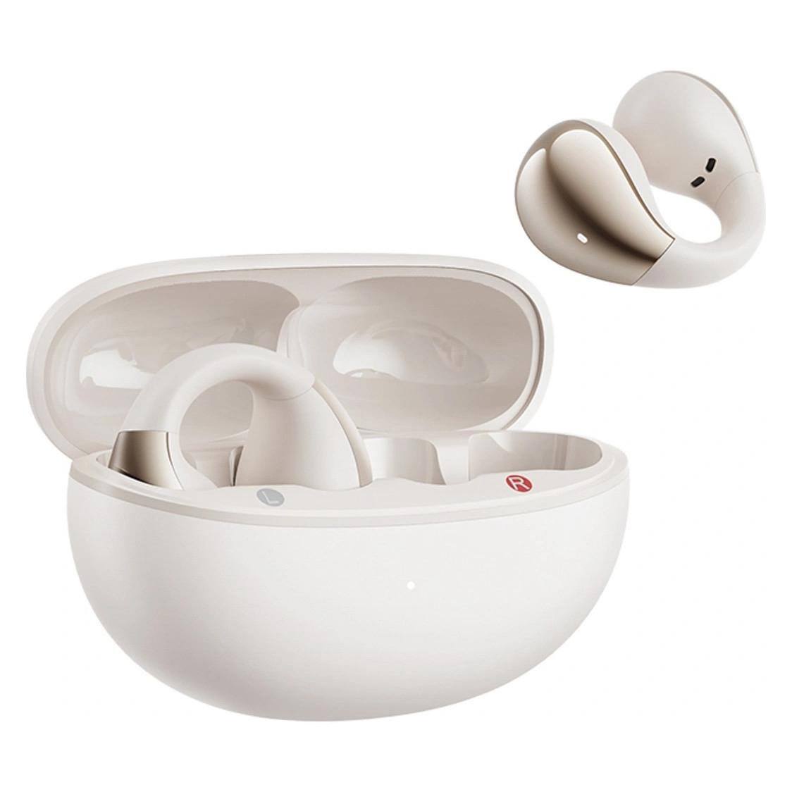 QCY Crossky Clip T33 (Keine Geräuschunterdrückung, 5 h, Kabellos) (T33-white)