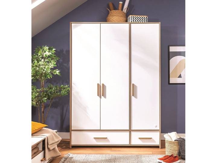 Möbel-Zeit Kleiderschrank MODERA 3-türig – Geräumiger Kinder- & Jugendkleiderschrank