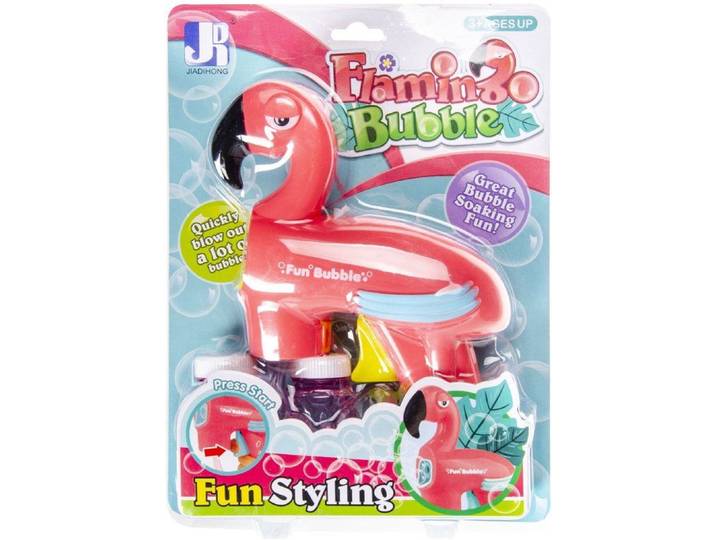Duckiez Bellenblaasgeweer Flamingo - Automatisch bellenblaaspistool - Roze