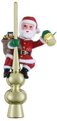 Mr. Christmas Santa with Lantern Topper