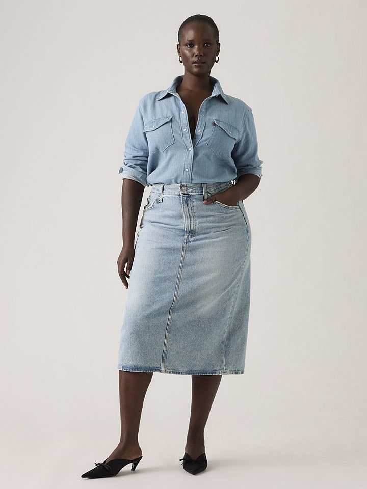 Levi's Jeansrock in Hellblau - W29