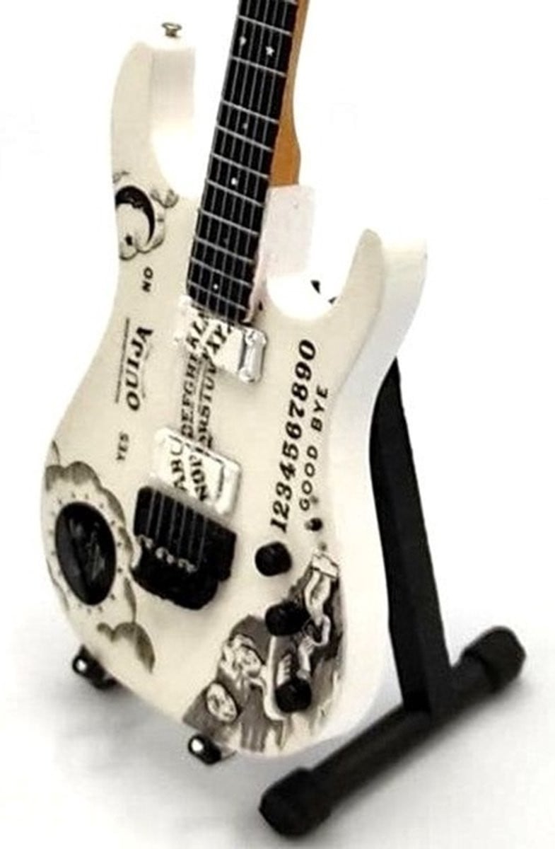 Miniatuur replica ESP Ouija White gitaar - Kirk Hammett - Metallica