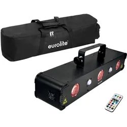 Eurolite Set LED Multi FX Laser Bar + Soft-Bag (3 W, LED), Scheinwerfer, Schwarz