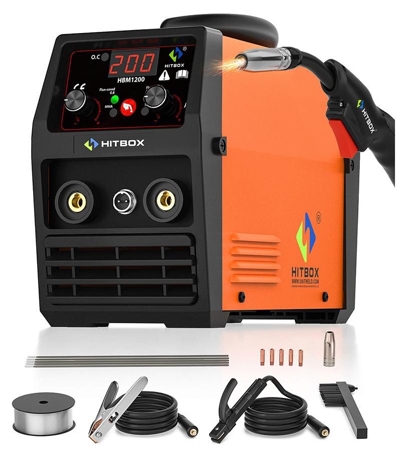 Selius MIG Lasapparaat Gasloos - 220V 200A Semi-Automatisch - MMA MIG TIG