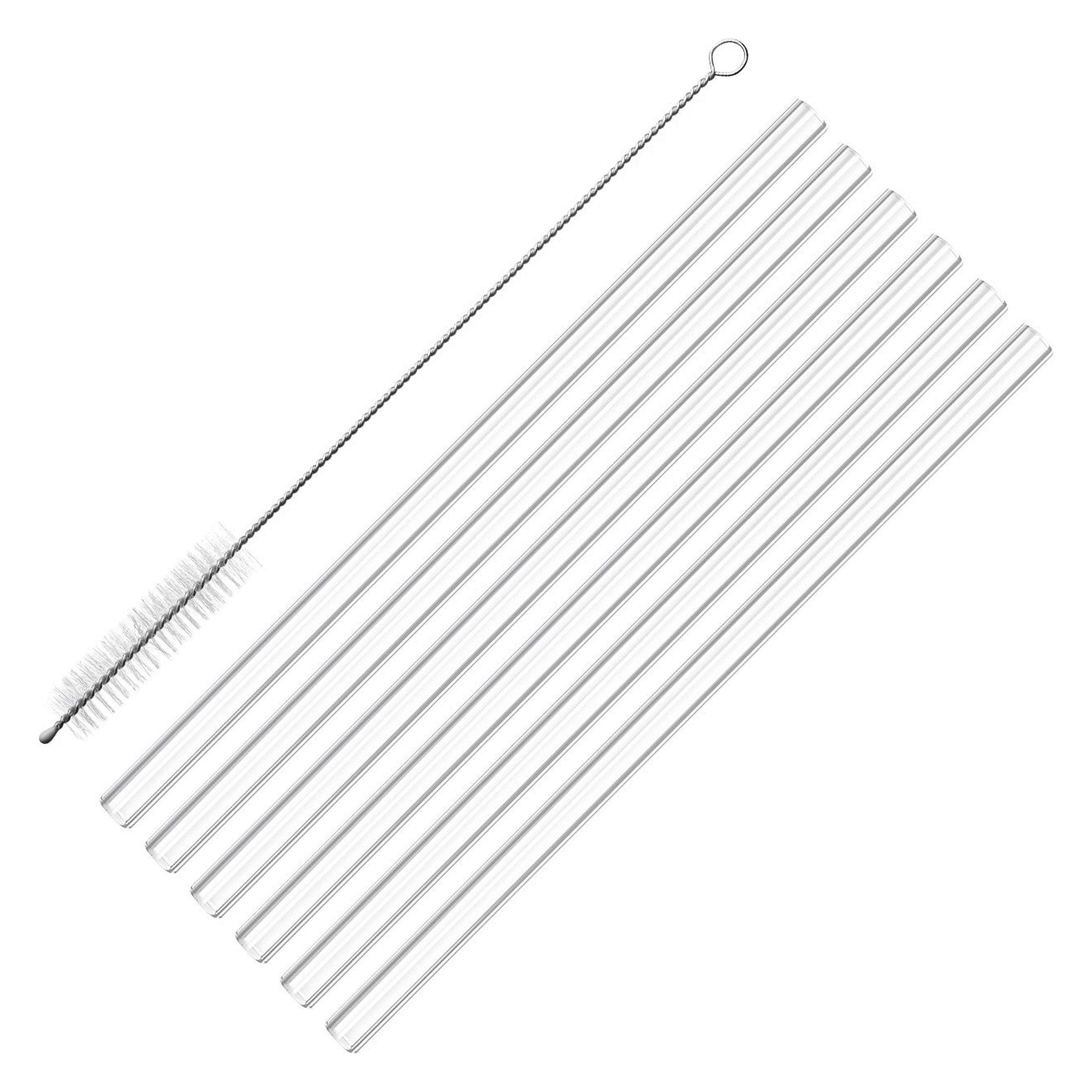 Westmark 6 Trinkhalme Glas + Reinigungsbürstchen, ø 8 x 200 mm (6x) (62622260)