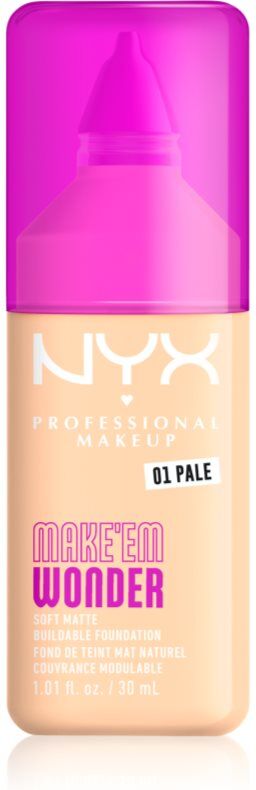 NYX Professional Makeup Make ‘Em Wonder Light Matissime Foundation shade 01 Pale 30 ml