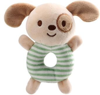 Quick Pick Pro Baby Animal Plush Rattle Toy For Newborns Sensory Hand Ring Learning Toy green