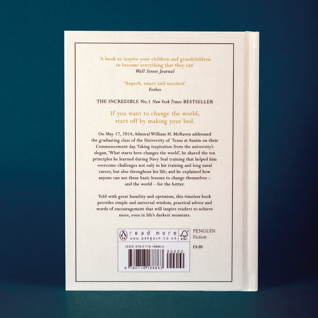 Michael Joseph Make Your Bed: Feel grounded and think positive in 10 simple steps by Admiral William H. McRaven