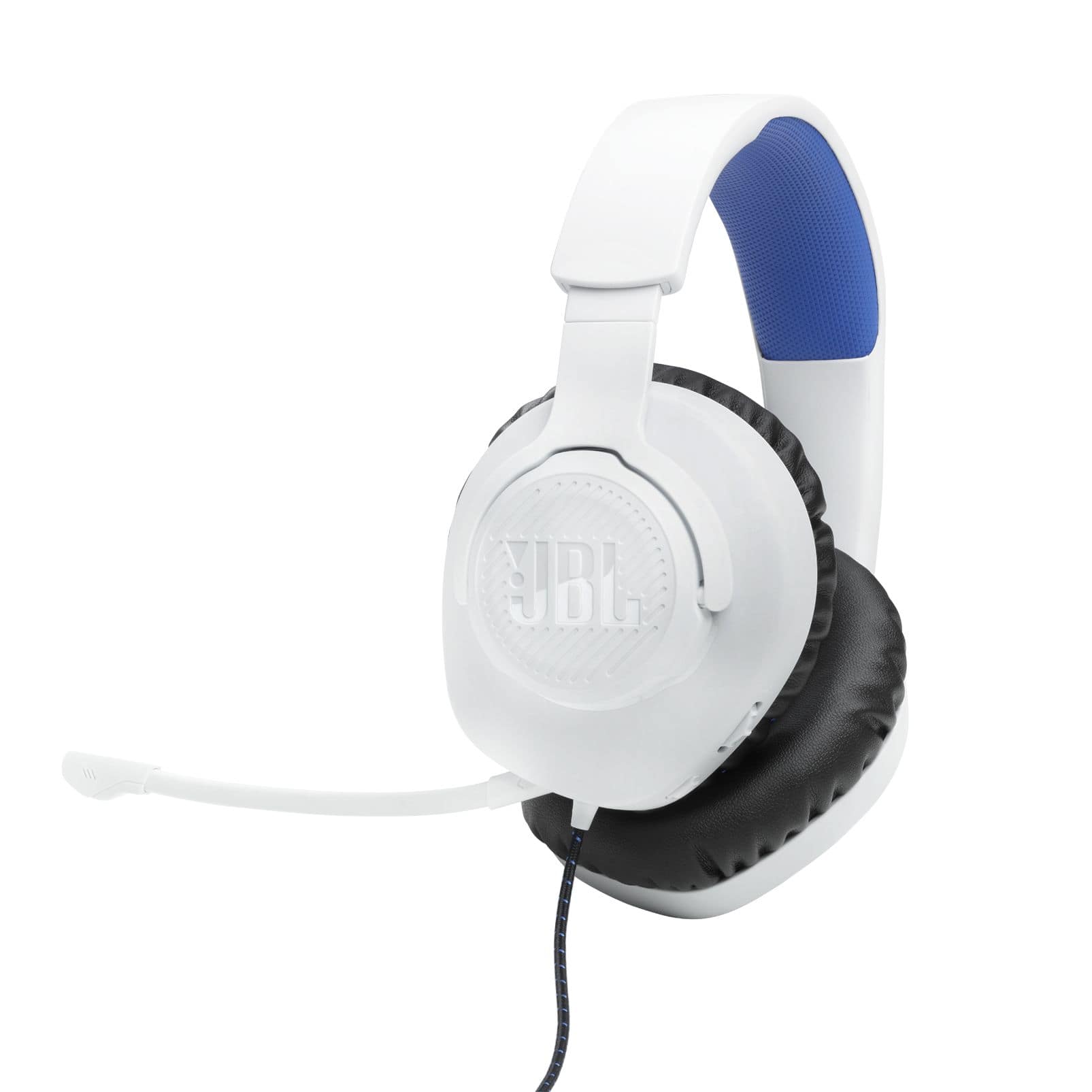 JBL Quantum 100P Over Ear Kopfhörer kabelgebunden (Weiß) JBLQ100PWHTBLU