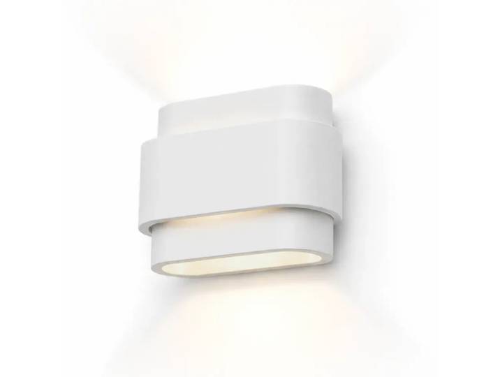 Artdelight Wandlamp Metz L 20 cm gips wit