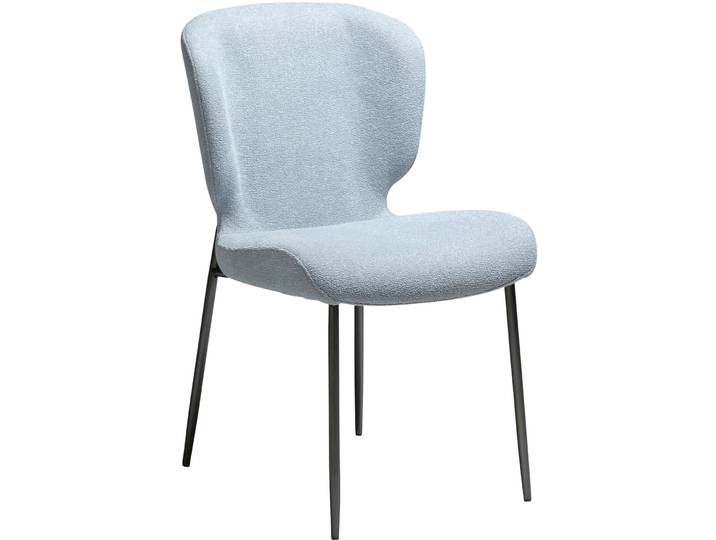 DAN-FORM Stuhl 2er-Set Glory blau Stoff
