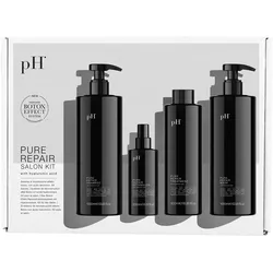 2700ml pH Pure Repair Salon Kit (Shampoo 1000ml + Mask 1000ml + Treatment 500ml + Detangler 200ml)