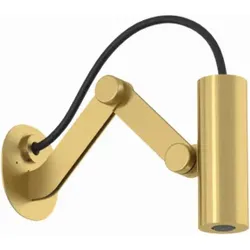 Kludi ASANA Tubeflex Mini-Kopfbrause 69210N0-00 Verstellbar Wandmontage Brushed Gold PVD