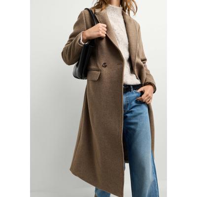 Wintermantel PEPE JEANS "winter coat LISA", Damen, Gr. L, stone beige, 55% Wolle, 39% Polyester, 4% Viskose, 2% ANDERE FASERN, Mäntel Wintermantel