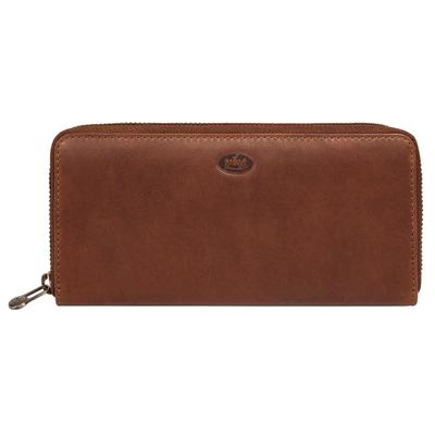 Geldbörse PIKÉ "PIKÉ Damen echt Leder", Damen, braun, Leder, leicht glänzend, unifarben, Kleinlederwaren, echt Leder