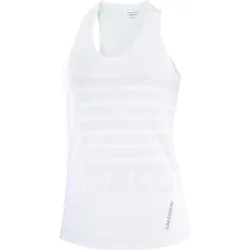 Salomon Damenshirt Sense Aero Singlet GFX - weiß / 38