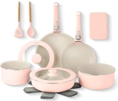 Gotham Steel 18 Piece Cookware Set with Removable Handles