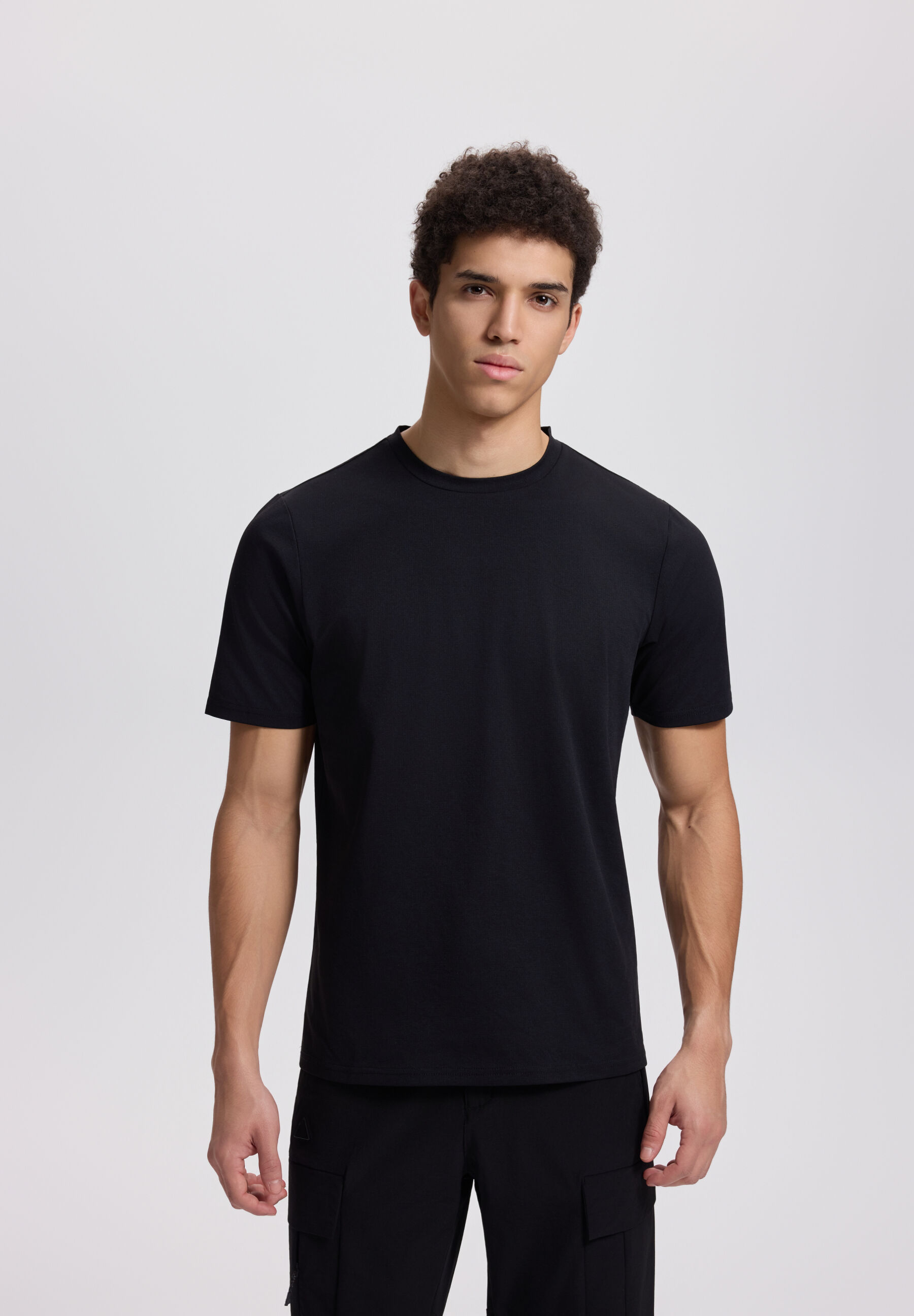 Funktionsshirt DACHSTEIN "Dachstein T-shirt Leoben", Herren, Gr. M, schwarz, Stoff, 100% Polyester, normal, Shirts Funktionsshirt