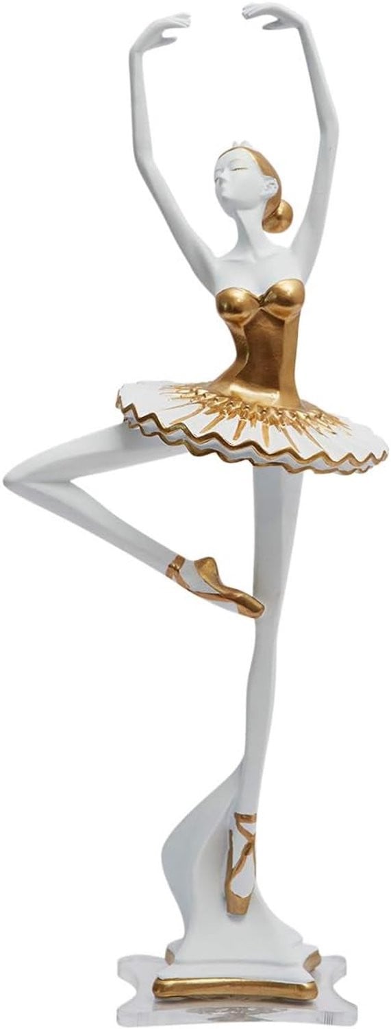 Amoy-Art Ballerina Statue Decor Modern Ballet Danseres Sculptuur van Resin