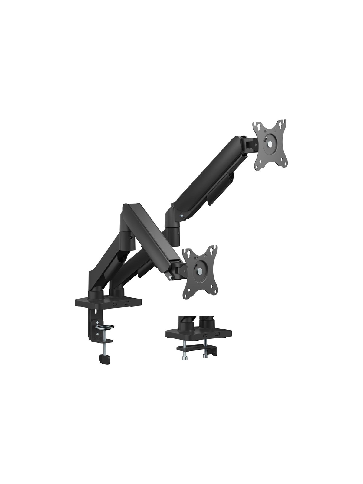 Deltaco mounting kit - for flat panel - mechanical spring 9kg - black