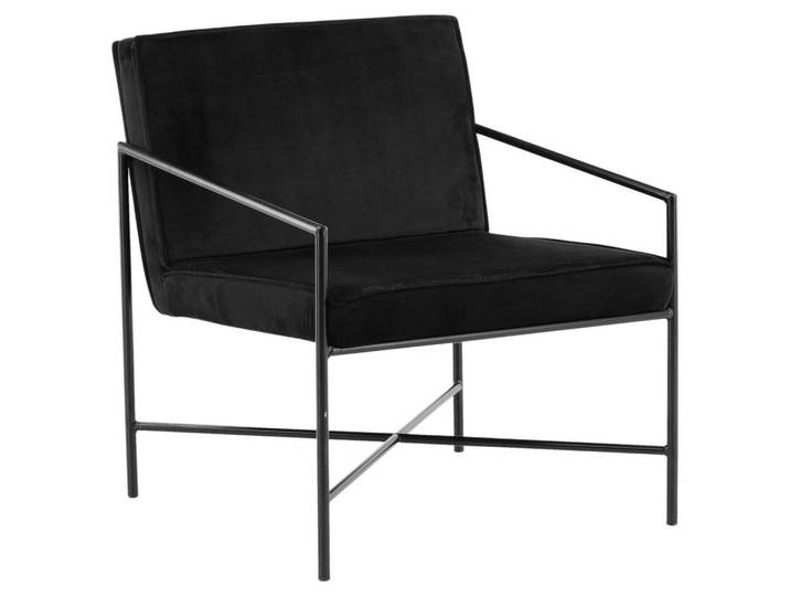 Livetastic Sessel, Schwarz, Metall, 66x78x65 cm, abwischbar, Wohnzimmer, Sessel, Sonstige Sessel