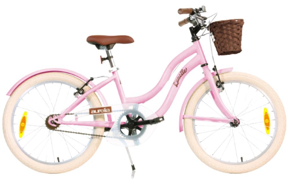 Dino Bikes Kinderfahrrad Mädchen Aurelia Retro Rosa 20 Zoll