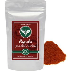Azafran Paprika Premium Qualität, geräuchert, aus Spanien, gemahlen, im wiederverschließbaren Beutel, 250 g