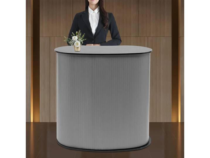 Bureau de réception pliable, pupitre sur pied, bureau d'exposition de réception pour occasions spéciales, produit publicitaire