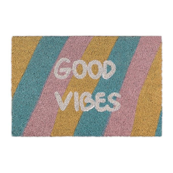 Relaxdays Deurmat kokos Good Vibes