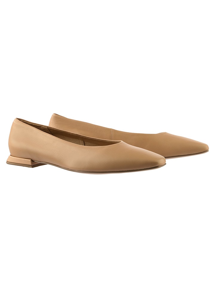 Högl Leder-Ballerinas in Beige - 39