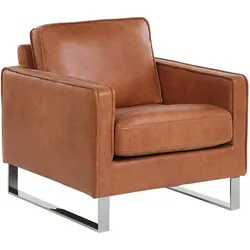 SESSEL Kunstleder Braun Vind