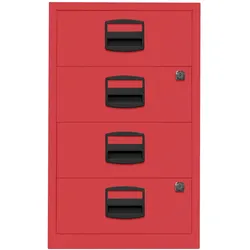 Beistellschrank PFA | 4 Universalschubladen - 670 kardinalrot