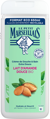 Le Petit Marseillais Gel Duche Leite Amêndoas Doces Bio 650 ml