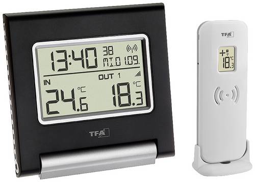 TFA Dostmann SPOT Funk-Thermometer digital Schwarz 30.3030.01