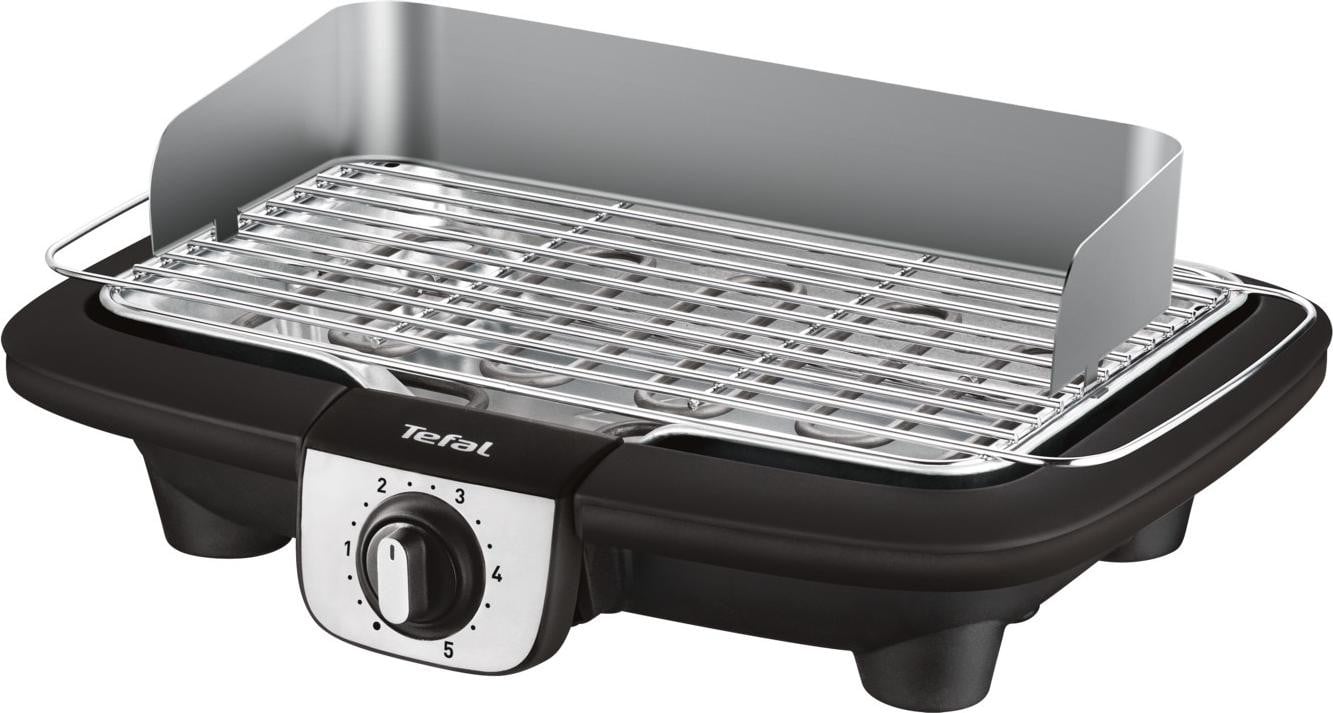 Tefal Easygrill Adjust Inox BG90A810 2300 W Grill, Zwart, 37 x 23,5 cm