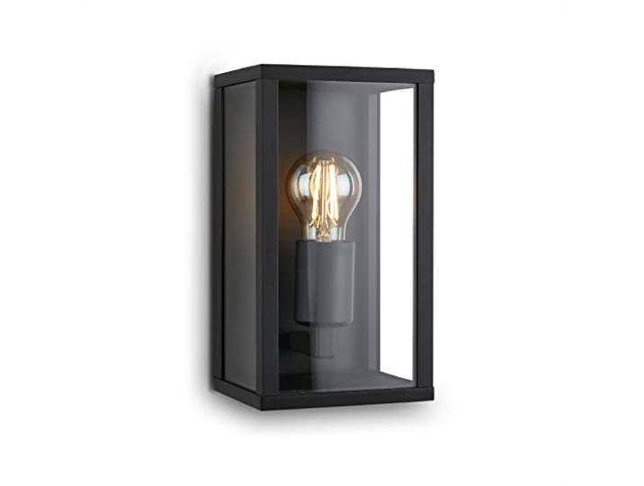 BRILONER Buitenwandlamp, IP44, E27 max. 12 W, buitenlamp, 26 x 14 x 13,5 cm, zwart