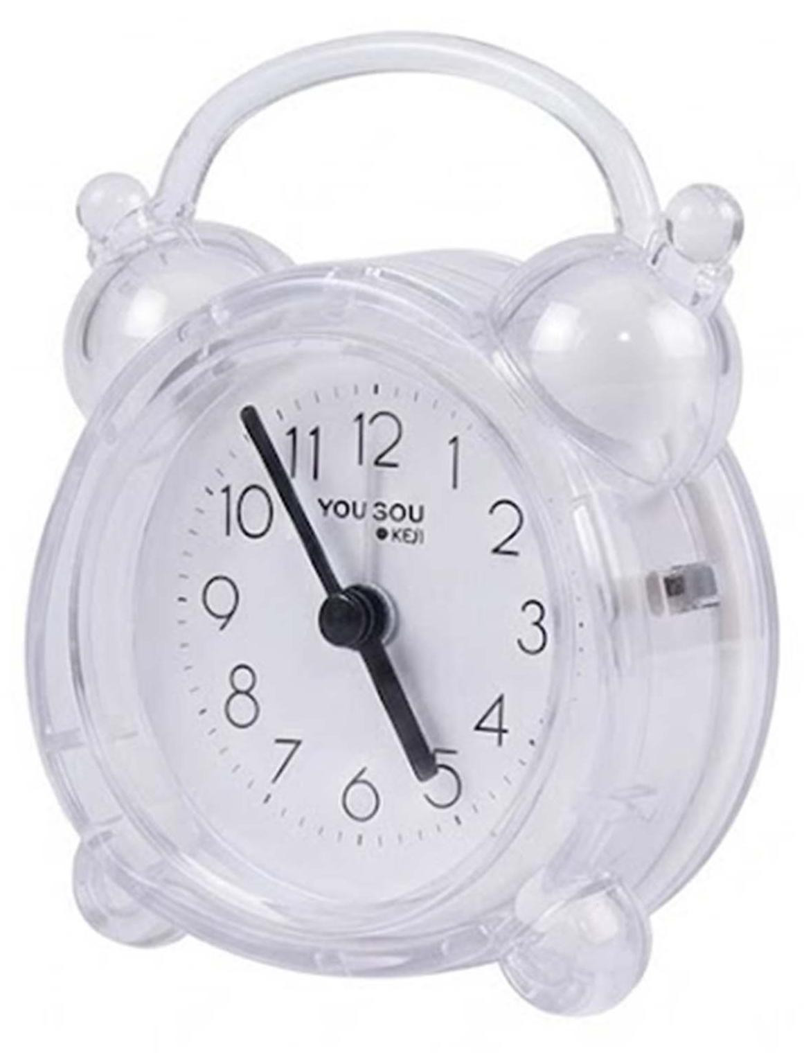 Avizar Analoge Quartzwekker met Dubbele Alarmfunctie, Wit