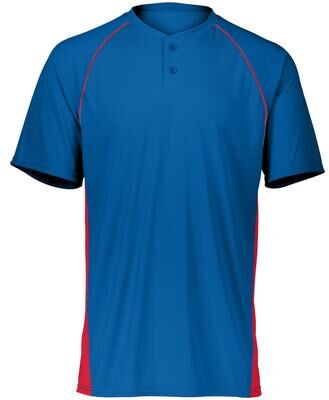 Augusta Sportswear A1561 Athletic Youth Limit Jersey T-Shirt in Royal/Red size Medium   Polyester 1561