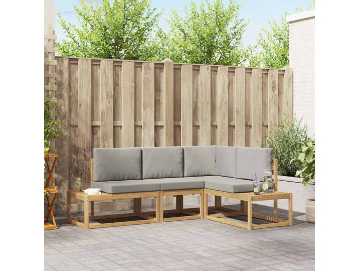 vidaXL Outdoor-Sofagarnitur 4 stk. 4-Sitzer Polyester