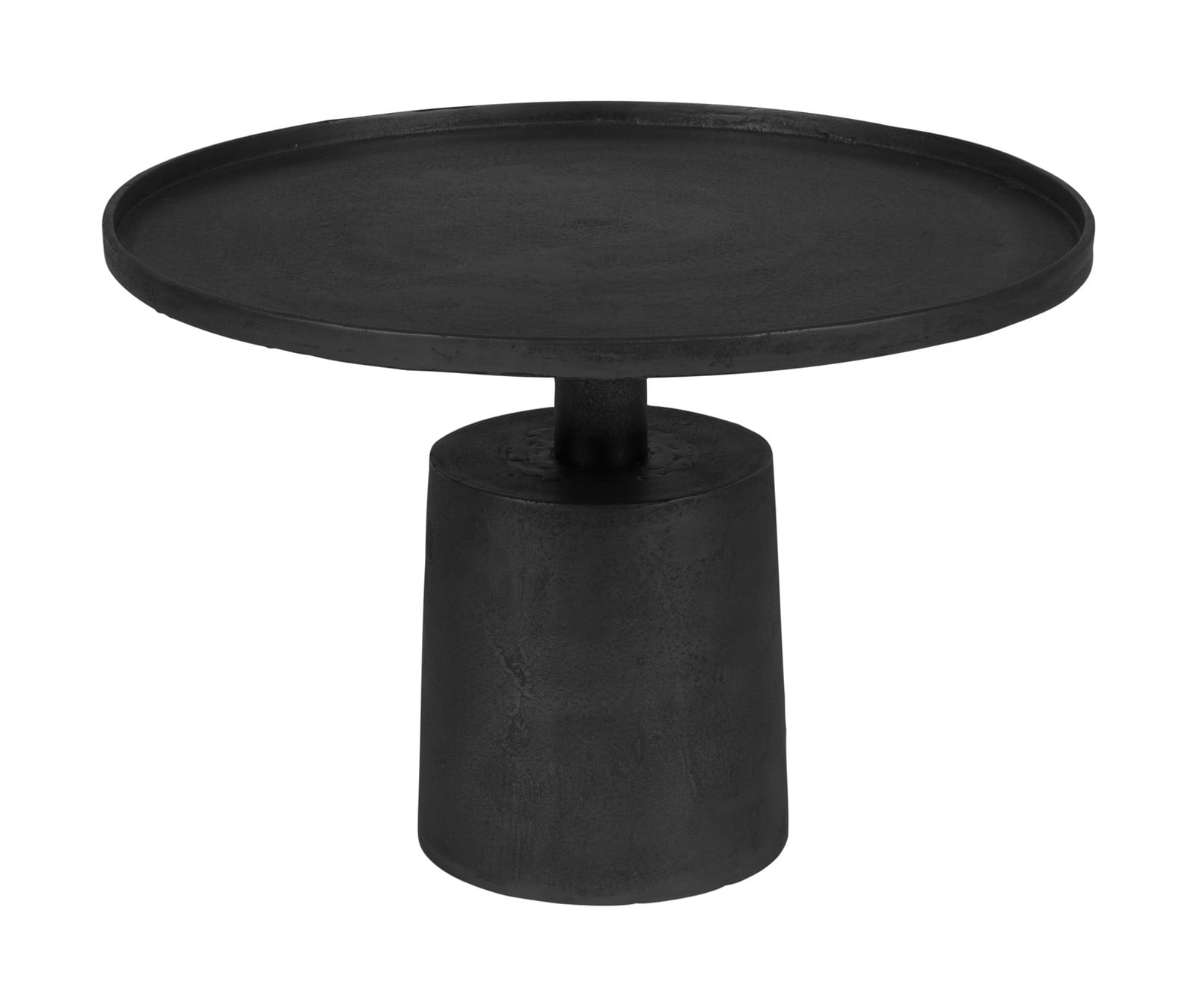 ZILT Salontafel Margriet - Zwart - Rond - B/D/H: 60 x 40 x 60 cm