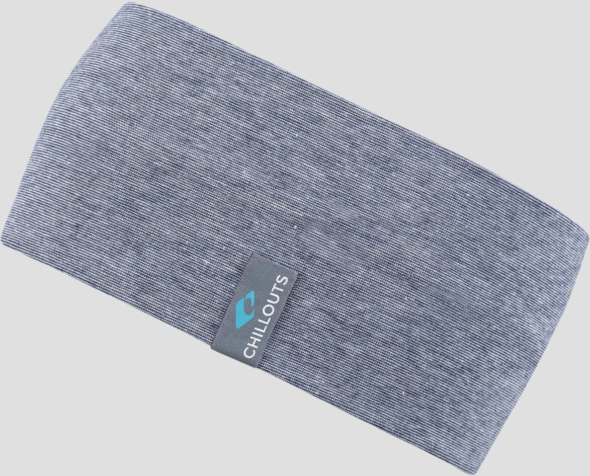Stirnband CHILLOUTS "Arica Headband", Damen, blau, Web, Materialmix, meliert, Mützen Stirnband, hautfreundlich, atmungsaktiv, regulierend