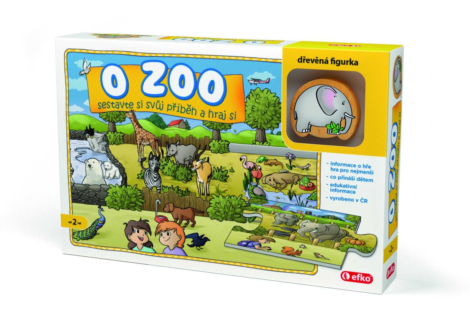 EFKO Puzzelverhaal over de dierentuin, 9 delen