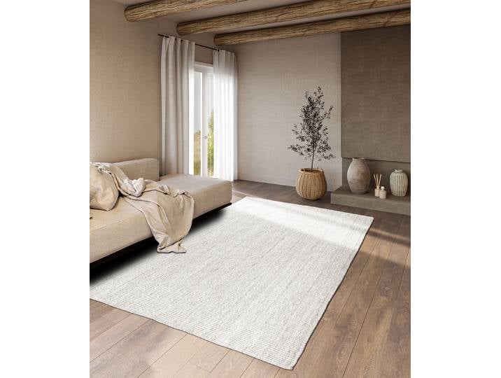Tapis en jute Rosalie Blanc 160 x 230cm Jute